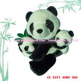 28cm Mother and Two Sons Plush Panda Toys