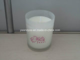 Pink Scented Glass Jar Candle