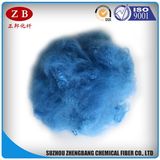 Light Blue Recycled Polyester Staple Fiber