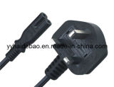 British Non-Rewirable UK Plug to Iec C7 (fig 8) Socket (HDB08/QT2)