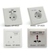 New Design European USB Wall Socket