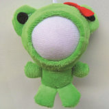 Funny 12cm Frog 3D Face Doll