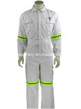 Silver Color Cotton Coverall/ Mechanic Uniform, Crew Clothing, Workwear