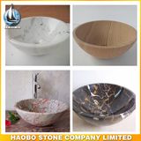 Granite and Marble Round Shape Vessel Sink Vanities for Sale