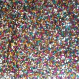 100% Polyester Mesh Embroidery with 7mm Multi Sequin