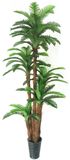 Yy-0890 72 Leaves Artificial Kwai Plant with Brown, PU Plant Decorative for Home, Garden and Hotel Artificial Plant