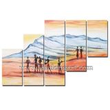 African Landscape Canvas Art Painting for Wall Decoration (KLAA-0138)