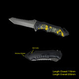 Survival Knife with Window Breaker & Belt Cutter (#3730-717)