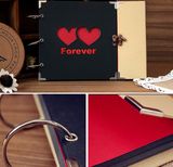 DIY Double Heart Shaped Hollow Photo Album