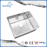 Man-Made Stainless Steel Small Double Kitchen Sink (AS6050R)
