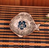 Japanese Cherry Porcelain Small Fish Dish