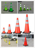 Colored Reflective PVC Traffic Cone Road Safety Product (DH-TC-30)