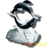 Granite Dolphin Carving for Garden Decoration (XMJ-DP04)