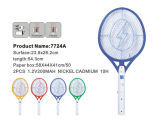 Electronic Mosquito Swatter with Light (7724A)