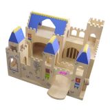2014 New Kids Wooden Castle Toy, Popular Children Wooden Castle Toy and Hot Sale Baby Unique Play Wooden Castle Toy Wj277986