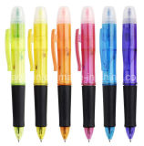 Three Color Refill Highlighter Ball Pen (HQ-7441) 