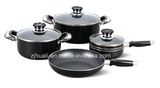 7PCS Aluminum Non-Stick Pans with Lid