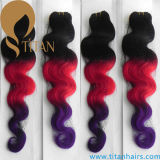 Ombre Color Virgin Indian Human Hair Weaving