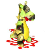 Plush Animal Cartoon Dinosaur Stuffed Toy (TPKT0062)