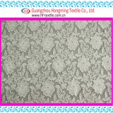 Grace Floral White Chemical Lace Embroidery Fabric for Garment