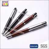 Luxury Soft PU Leather Copper Stainless Metal Pen (EN112R)
