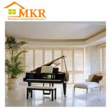 Mkr Stained Plantation Sliding Exterior Shutter Window