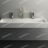 Modern Design Solid Surface Bathroom Mineral Casting Wash Basin/Sink (JZ9023)