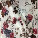2016 Poly Velvet Floral Printed Knitted Fabric Textile