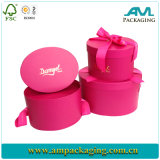 Luxury Special Round Cardboard Gift Boxes with Ribbons