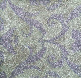 Glitter Flower Design Synthetic Leather (CP45)