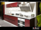 Welbom High Gloss Modern Red Lacquer Kitchen Design