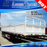 3-Axle 45t Flatbed Semi Truck Trailer with Side Wall (LAT9400)