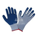 Latex Glove Latex Coated Cotton Glove Crinkle Finished