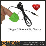 Silicon Finger Clip Pulse Sensor Heart Rate Monitor for Sports Equipment