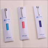 Special Paper White Imprint Small Pen Box with Window (EN-B023)