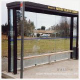 Customized Size Flat Tempered/Toughened Glass for Bus Shelter