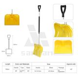 20-Inch Snow Shovel/Pusher Combo with Wear Strip and D-Grip Push Snow Shovel