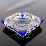 Crystal Ashtray with Gift Box-Blue Corner (OEM-CAST-001)