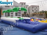 Inflatable Wet Slip And Slides, Water Slide With Pool