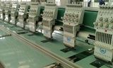 Multi head flat embroidery machine