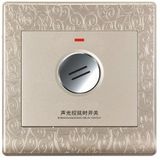 Golden Carved Pattern 2, 3, 4 Lines Sound and Light Sensor Switch