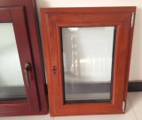 Solid Oaken Wood Aluminium Casement Window for USA Villa