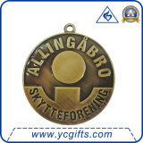 Customized Antique Brass Plated Souvenir Medallion (MD026)