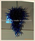 Blue Blown Glass Chandelier Lighting for Hotel Decoration