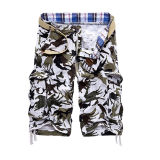 Customize High Quality Pure Cotton Fashion Cargo Short for Men