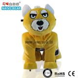Yellow Dog Plush Electric Toy Car for MP3 Music
