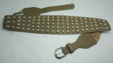 Lady Elastic Fashion Belt with Metal Stud