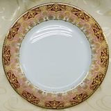 Red Color&Gold Decoration Porcelain/Dinner/Ceramic/Kitchenware/Dishes Plate (K6562-E9)