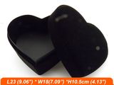 Large Big Size Heart Shaped Pill Box Velvet Heart Box