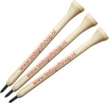 2015 New Design Bamboo Golf Tee Pencil